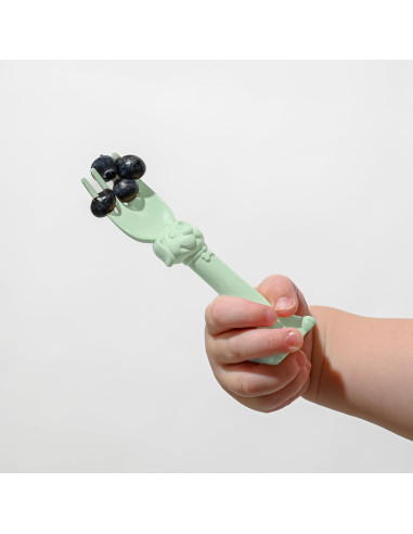 Utensilios para Niños Spoon la la - 2 Piezas Verde Menta
