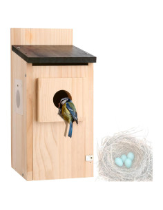 Kit Casa para Aves DIY Eyrizon de Madera de Cedro con Protector