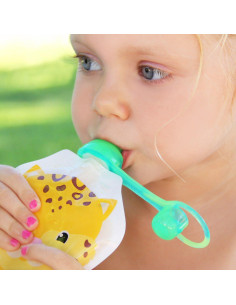 Tapa de Bolsa de Comida ChooMee SoftSip 4 Unidades Silicona 2