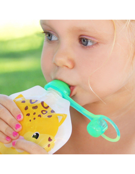 Tapa de Bolsa de Comida ChooMee SoftSip 4 Unidades Silicona