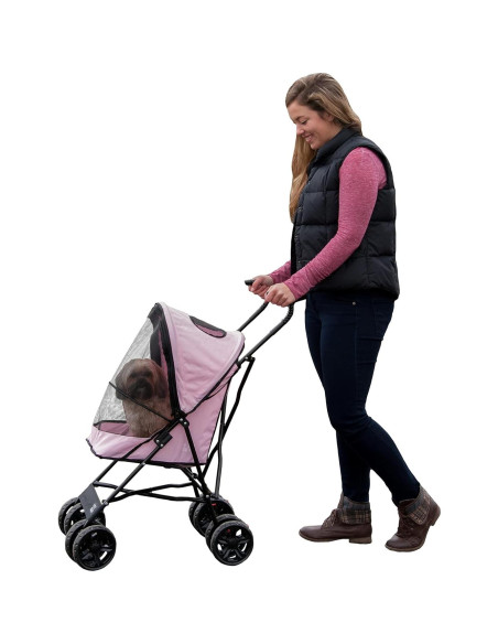 Carrito de Viaje para Mascotas Pet Gear Lite Plus Rosa 4.1kg