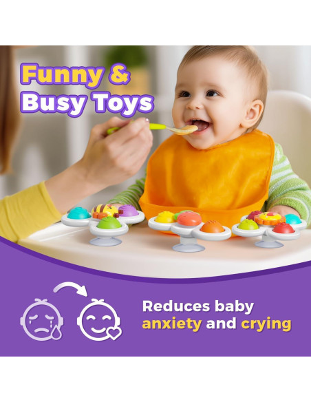 Juguetes de Taza de Succión Narrio para Bebés 6-36 Meses