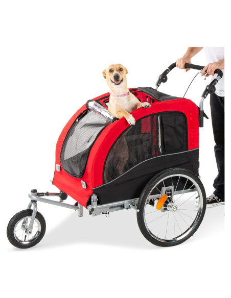 Carrito Remolque para Perros Mejor Opción 2-en-1 30kg