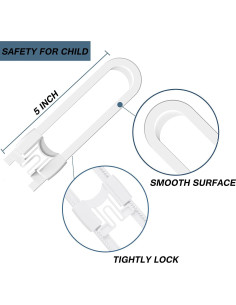 Cerraduras de Seguridad para Bebés XHL-Oumin, 4 Piezas 2