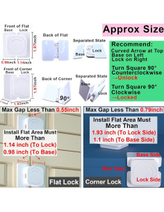 Candados de Seguridad Infantil SHENZHEN - 2 Piezas Adhesivos 2