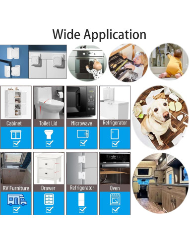 Candados de Seguridad Infantil SHENZHEN - 2 Piezas Adhesivos