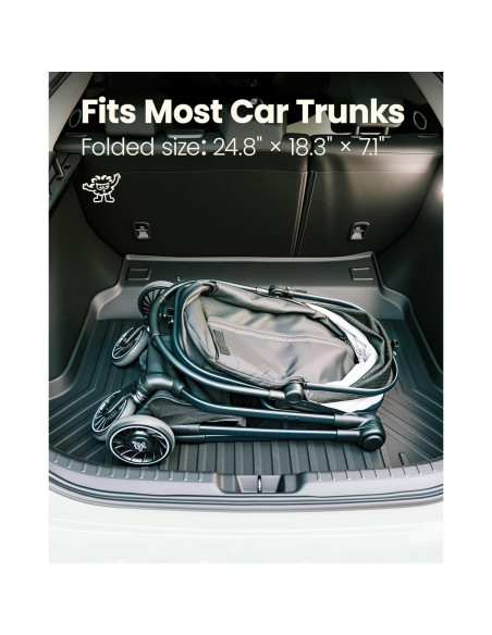 Carrito para Mascotas Pawccoli Plegable 15 kg Negro