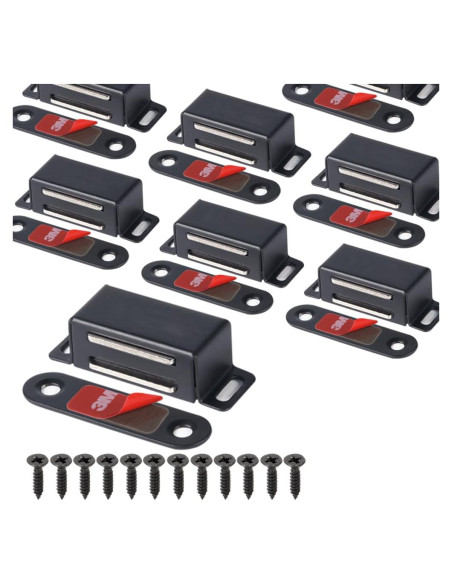 Imanes de Gabinete Mousike Acero Inoxidable 8 Pack 9.07 kg