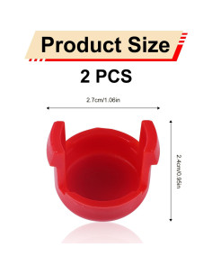 Botones de Repuesto Babyzen YOYO 2 Piezas ABS Rojo 2