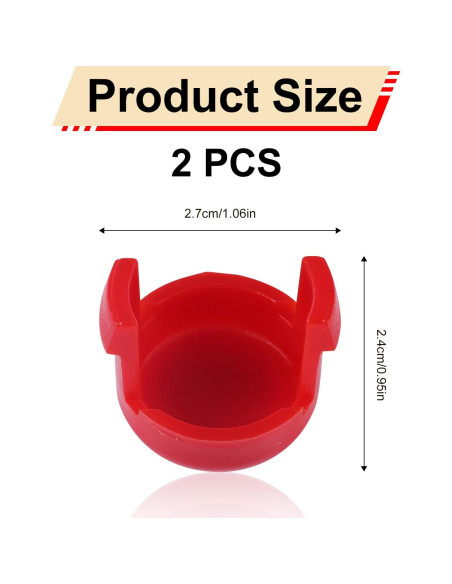 Botones de Repuesto Babyzen YOYO 2 Piezas ABS Rojo