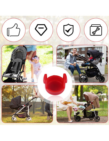 Botones de Repuesto Babyzen YOYO 2 Piezas ABS Rojo