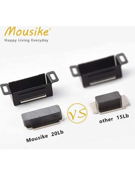 Imanes de Gabinete Mousike Acero Inoxidable 8 Pack 9.07 kg