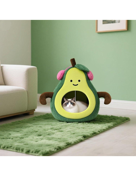 Cama para Gatos y Perros Pequeños MOYMO Aguacate 48.3 cm