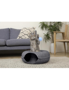 Cama Túnel para Gatos Jia Xi Mediana Gris Oscuro 2