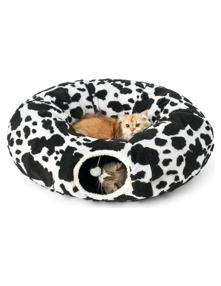 Túnel de Gato Plegable COZY KISS con Cojín Lavable 85x85 cm