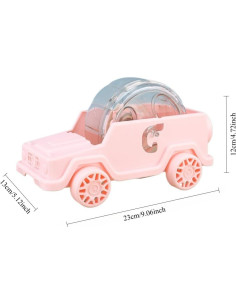 Rueda de Ejercicio para Hámster OMEM Mini Coche Rosa S 2