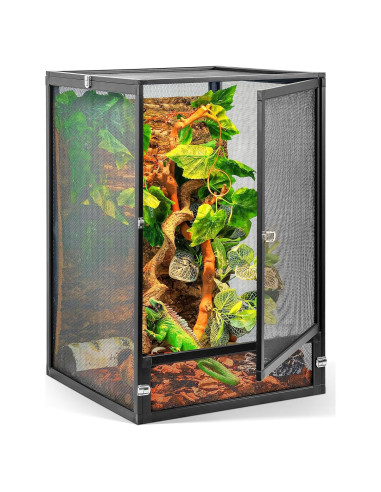 Terrario Plegable Runduck 33 Galones 66x43x43cm Negro