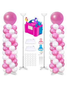 Kit Soporte de Columna de Globos Toosci con Bomba Eléctrica