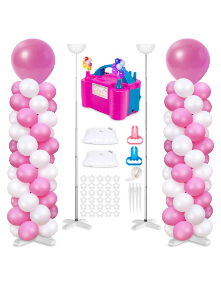 Kit Soporte de Columna de Globos Toosci con Bomba Eléctrica
