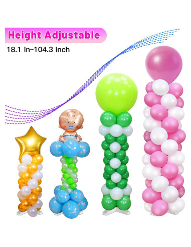 Kit Soporte de Columna de Globos Toosci con Bomba Eléctrica