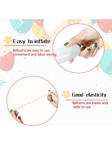 100 Globos Largos de Láttex Claro KUULBELA para Modelar