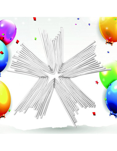 100 Globos Largos de Láttex Claro KUULBELA para Modelar