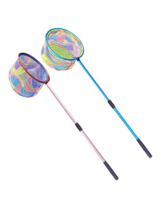 Red de Pesca LPEIEB 2 Pcs Retráctil 25.4x25 cm para Niños