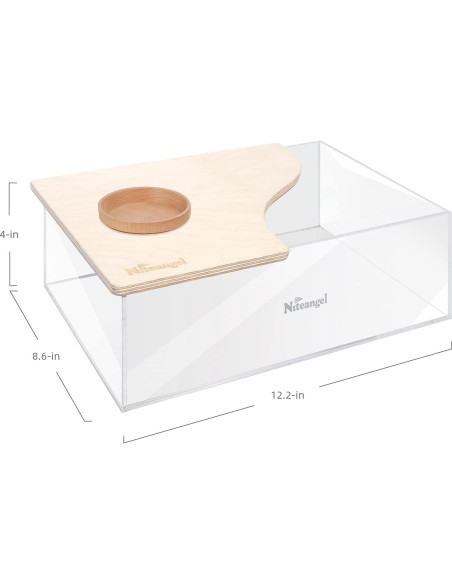 Caja de Baño de Arena Rectangular Niteangel para Hámsters