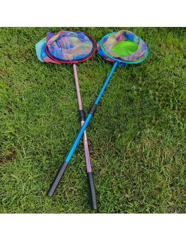 Red de Pesca LPEIEB 2 Pcs Retráctil 25.4x25 cm para Niños