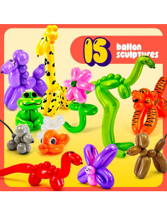 Kit de Modelado de Globos Dan&Darci - 100 Piezas y Bomba 2