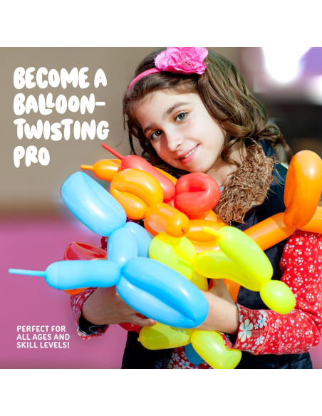 Kit de Modelado de Globos Dan&Darci - 100 Piezas y Bomba