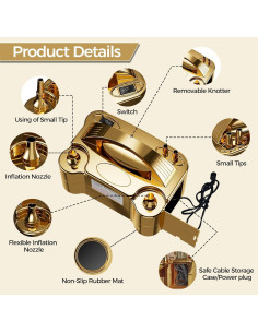 Bomba de Aire Eléctrica DECOCKRAT Doble Boquilla 600W 2