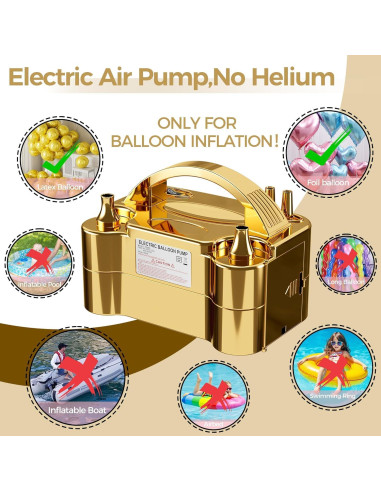 Bomba de Aire Eléctrica DECOCKRAT Doble Boquilla 600W