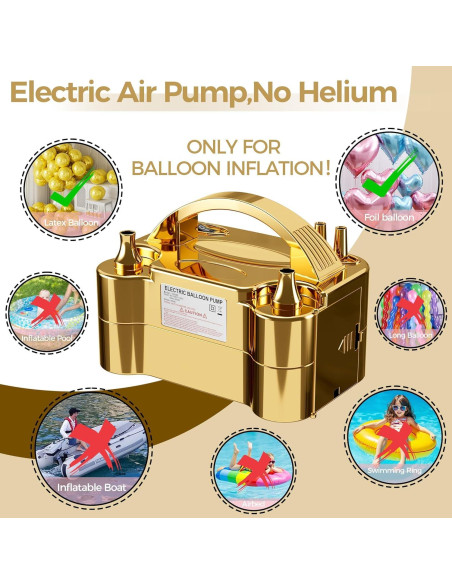 Bomba de Aire Eléctrica DECOCKRAT Doble Boquilla 600W