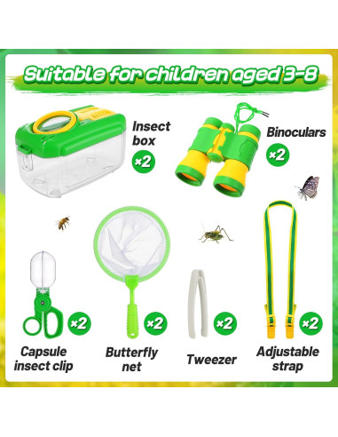 Kit de Captura de Insectos Biubee para Niños 3-8 Años