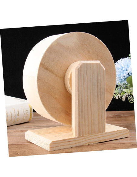Rueda de Ejercicio de Madera FONDOTIN para Hámsters y Mascotas Pequeñas