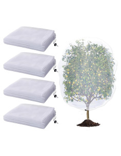 Cubiertas de Red para Insectos y Aves Acostop 4 Piezas 1.4x1.8m