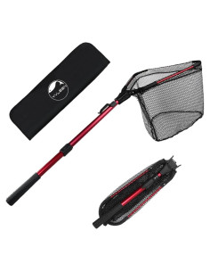 Red de Pesca Plegable YVLEEN con Mango Telescópico 40cm
