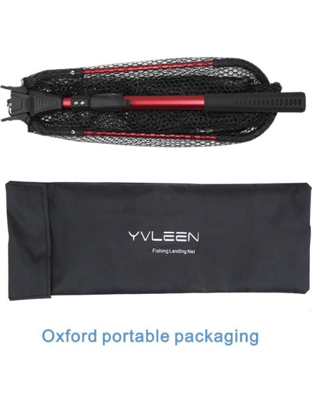 Red de Pesca Plegable YVLEEN con Mango Telescópico 40cm