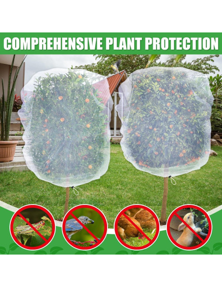 Cubiertas de Red para Insectos y Aves Acostop 4 Piezas 1.4x1.8m