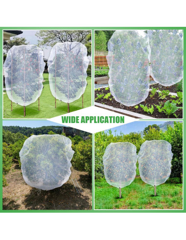 Cubiertas de Red para Insectos y Aves Acostop 4 Piezas 1.4x1.8m