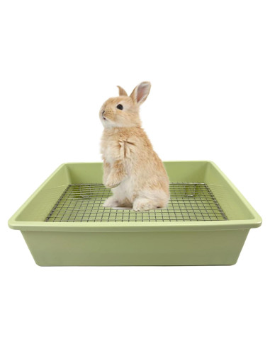 Caja de Arena Mejorada PODOO para Conejos y Cobayas - Mediana