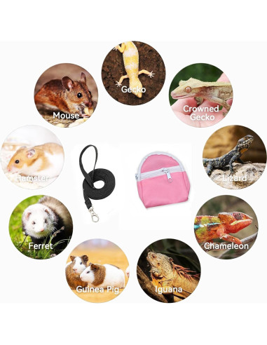 Transportador de Mochila para Reptiles WEVONIGU Rosa 30.48x25.4cm