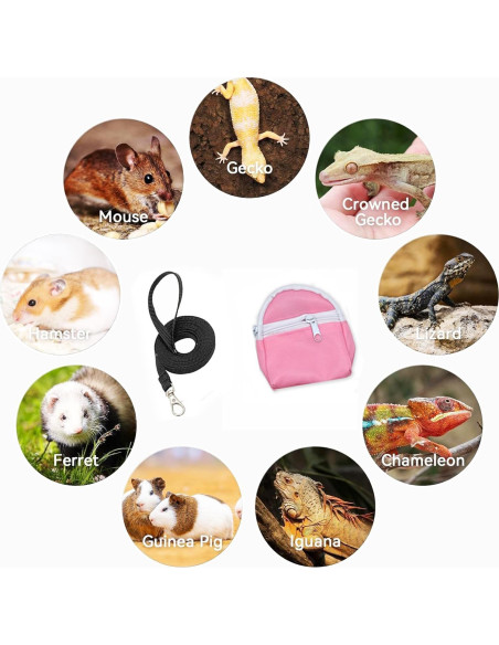 Transportador de Mochila para Reptiles WEVONIGU Rosa 30.48x25.4cm