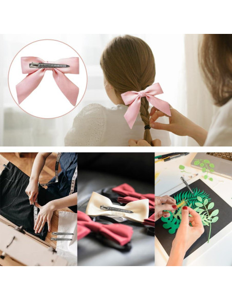 30 Clips de Cabello de Metal Ruocce Punta de Pato 8.9 cm