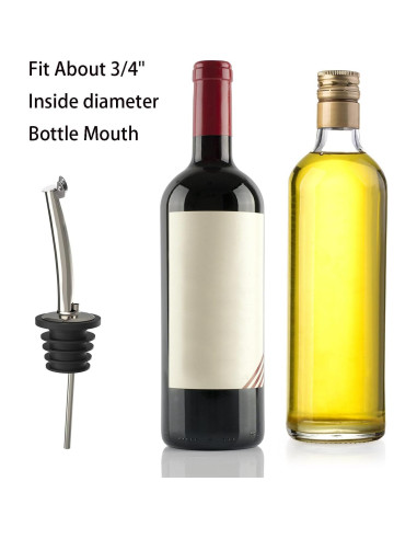 6 Vertedores de Botellas de Licor Acero Inoxidable WANBAO