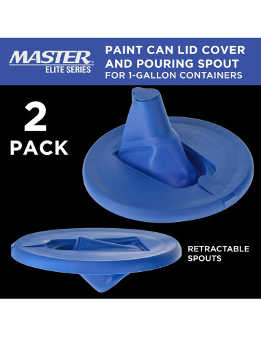 Tapa de Lata de Pintura Master Airbrush 1 Galón - Paquete de 2