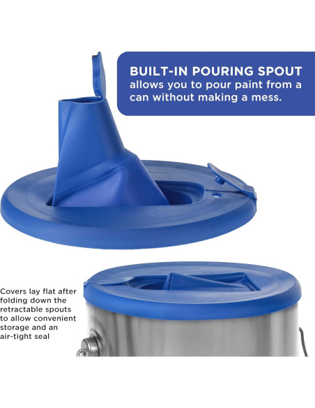 Tapa de Lata de Pintura Master Airbrush 1 Galón - Paquete de 2