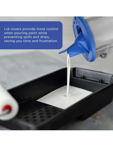 Tapa de Lata de Pintura Master Airbrush 1 Galón - Paquete de 2