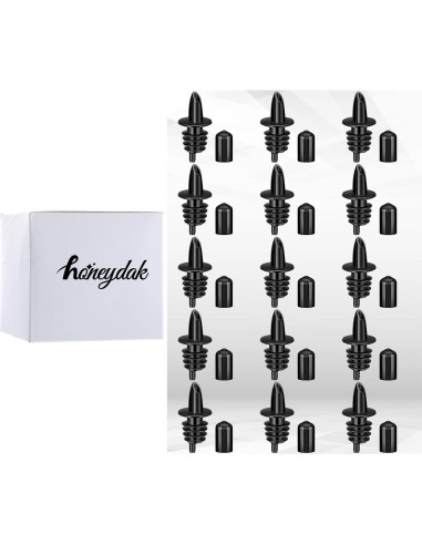 Vertedores de Botellas Honeydak 30 Pcs para Jarabes y Licor